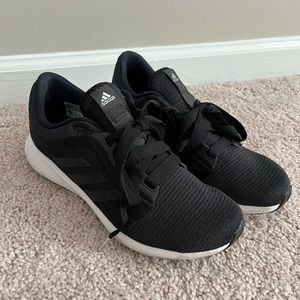 EUC Adidas Black Tennis Shoes